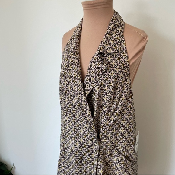 Free People Louie Blazer Halter Ivory Combo Printed Cotton Mini Dress NWT Size L - Picture 6 of 11